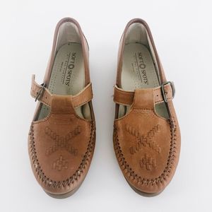 Brown SoftSpots Day Comfort Leather Shoes 5 1/2